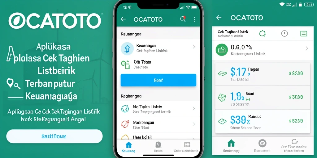 Antarmuka OCATOTO yang informatif untuk cek tagihan listrik.